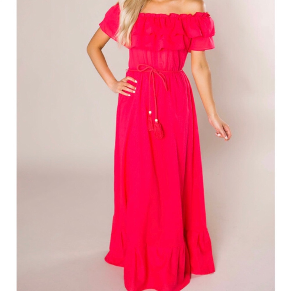 Tassel Tie Maxi Dress